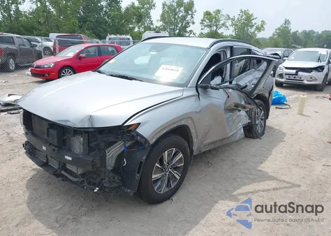 2022 Hyundai Tucson Hybrid Blue из США, поврежденный, VIN KM8JBCA1XNU077977